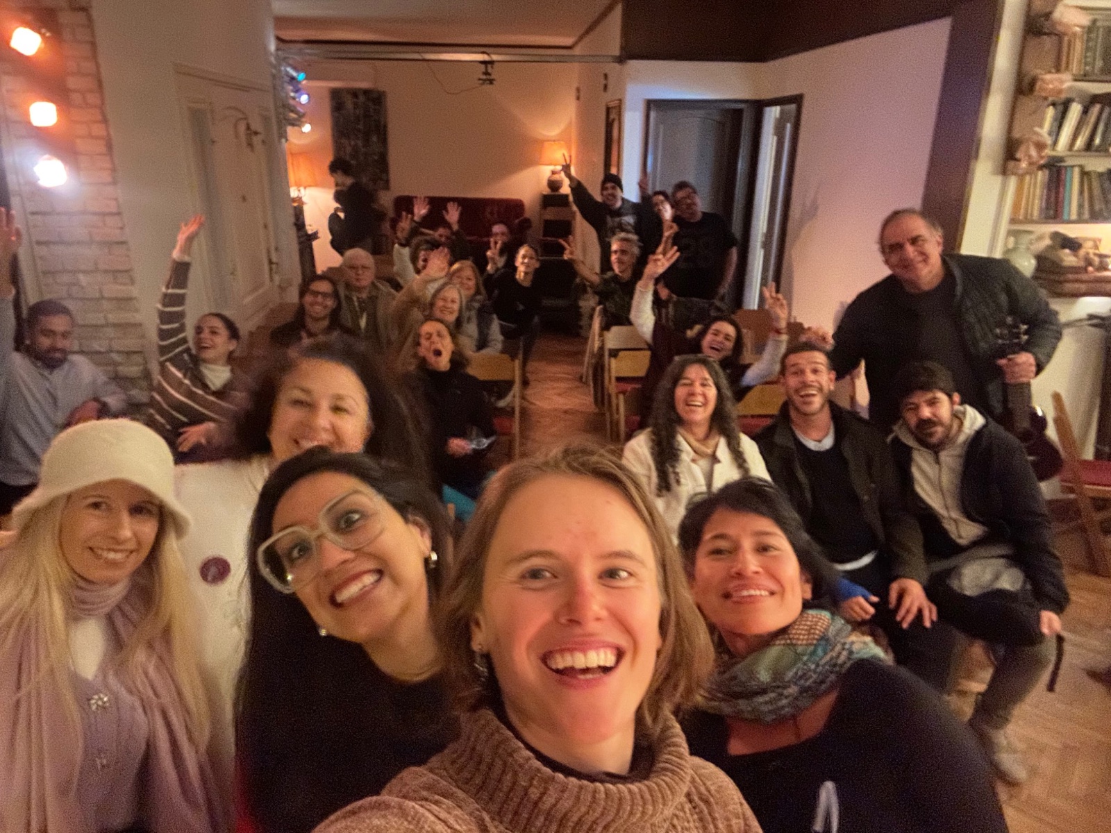 Womxn on Stage — audience and performers together at Casa Arias, Buenos Aires, Argentina