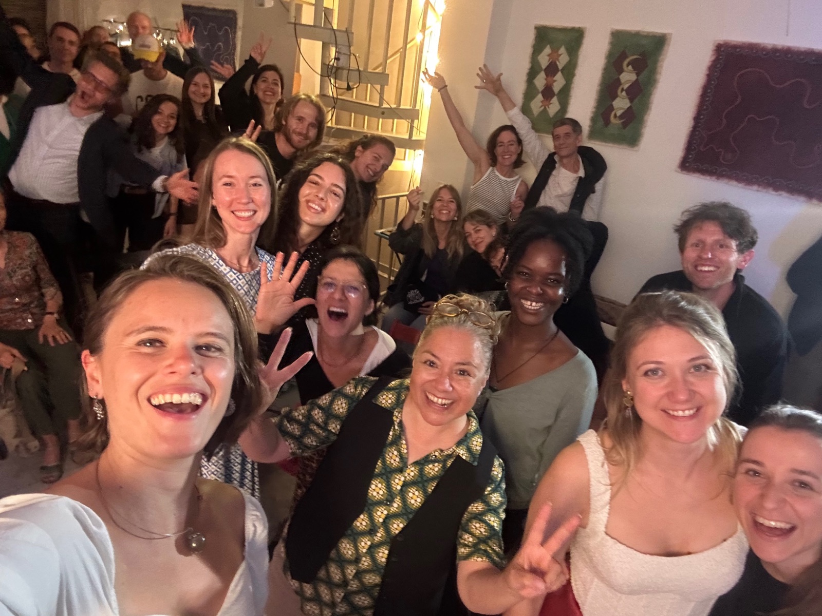 Womxn on Stage — full house group photo at Ekstase, Zurich