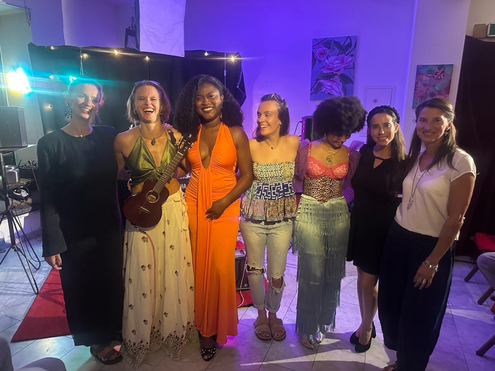 Womxn on Stage — full cast group photo at the Zurich Homecoming edition, Ekstase