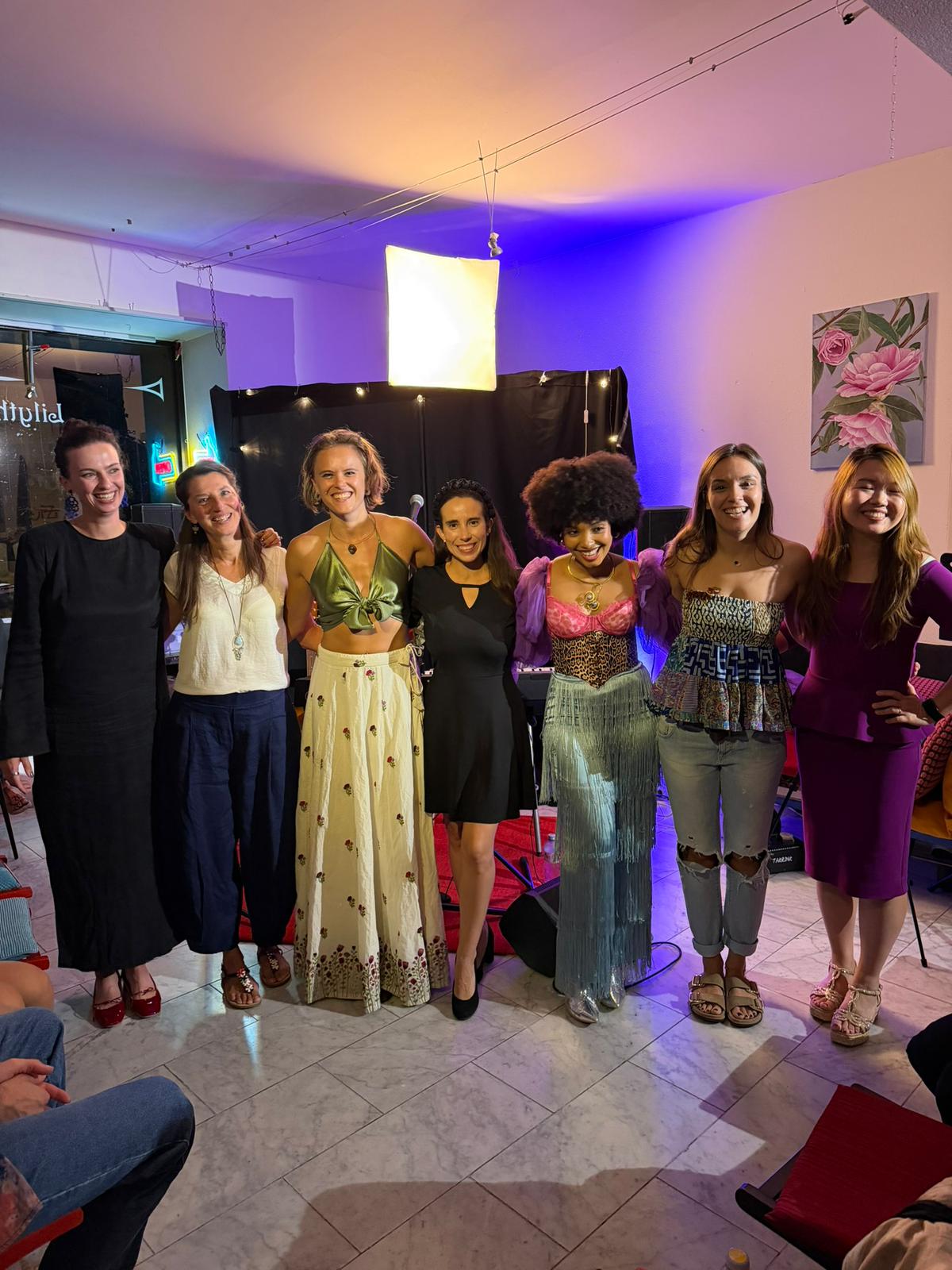 Womxn on Stage — full lineup group photo at the Zurich Homecoming edition, Ekstase